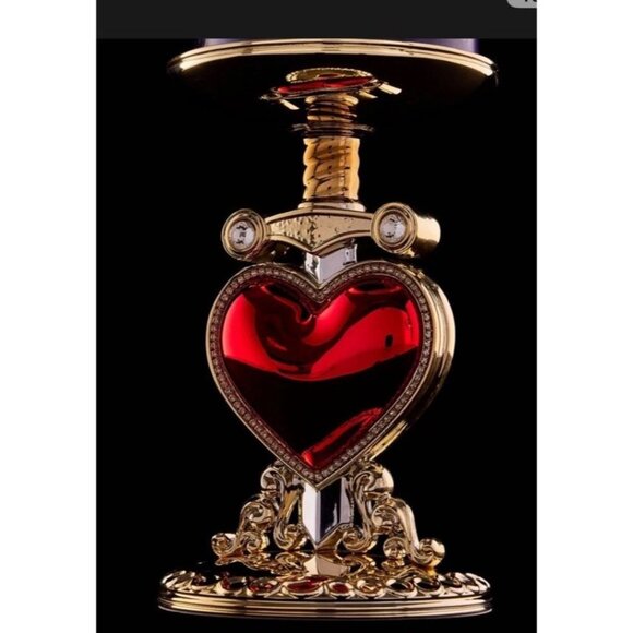 Bath & Body Works Evil Queen Disney Villains Pierced Heart 3 Wick Candle Holder - Picture 1 of 3
